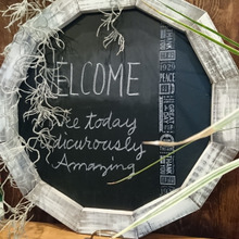 【簡単木工】古材風がかっこいい!10角形のブラックボードDIY☆