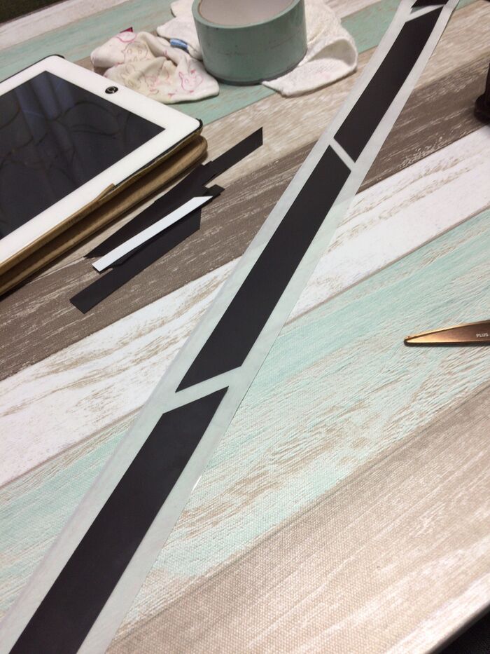 ②柄テープで覆います