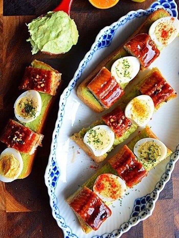 受験生応援★うな玉アボカドスティックトースト