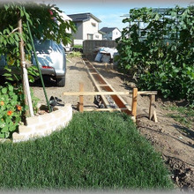 【ステップ3】塗り壁フェンスDIY!基礎造りその②型枠をつくる