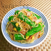 お正月の焼豚リメイク♡絶品!焼豚と野菜の中華サラダ