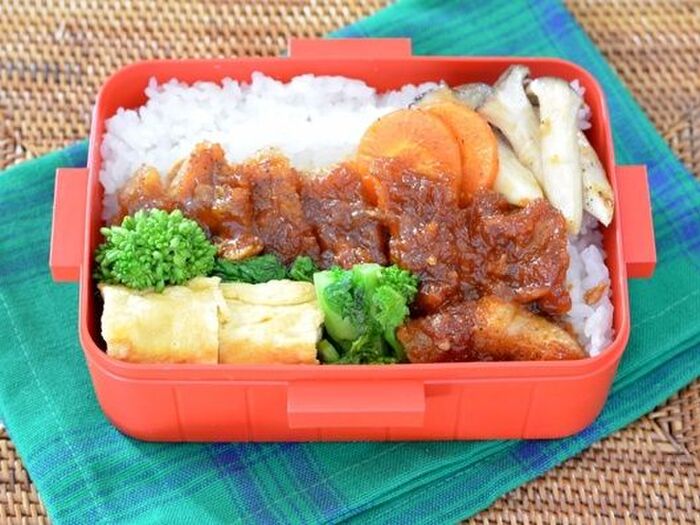 ポークチャップのお弁当**