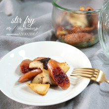 5分で完成!エリンギとウインナー炒め。