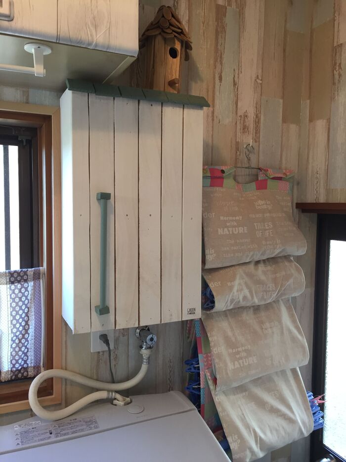 洗濯ハンガーを取り出しやすく!収納ケースを手作り