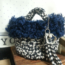 Tシャツヤーンで手作り!冬のお出掛けトートバッグ