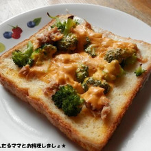 ブロッコリーとツナのフレンチトースト