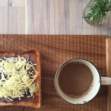 魅惑の甘辛・こしあんチーズトースト