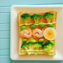 彩り鮮やか!元気でアートなオリジナルトーストの作り方