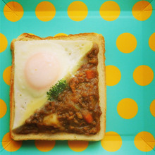 カレーパンをおしゃれに♪アートなオリジナルトーストの作り方