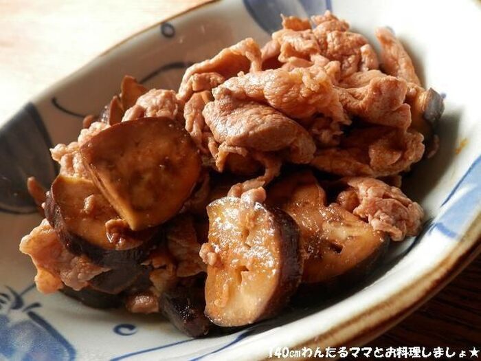 「プチッと鍋」の素で簡単★豚肉とナスのキムチ炒め