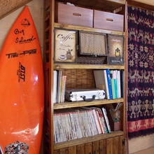 不要になった二段ベッドの柵で★収納たっぷり本棚兼飾り棚を作ろう!