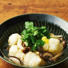 おもちの揚げ出し~きのこあん仕立て~