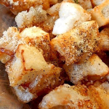 おつまみにもいけちゃう!!チーズ醤油風味の揚げもち