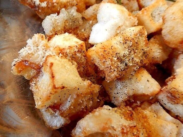 おつまみにもいけちゃう!!チーズ醤油風味の揚げもち