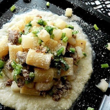 淡雪のようなカブのパスタ