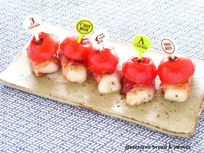 おもちを洋風にアレンジ♪おもちのベーコン巻き