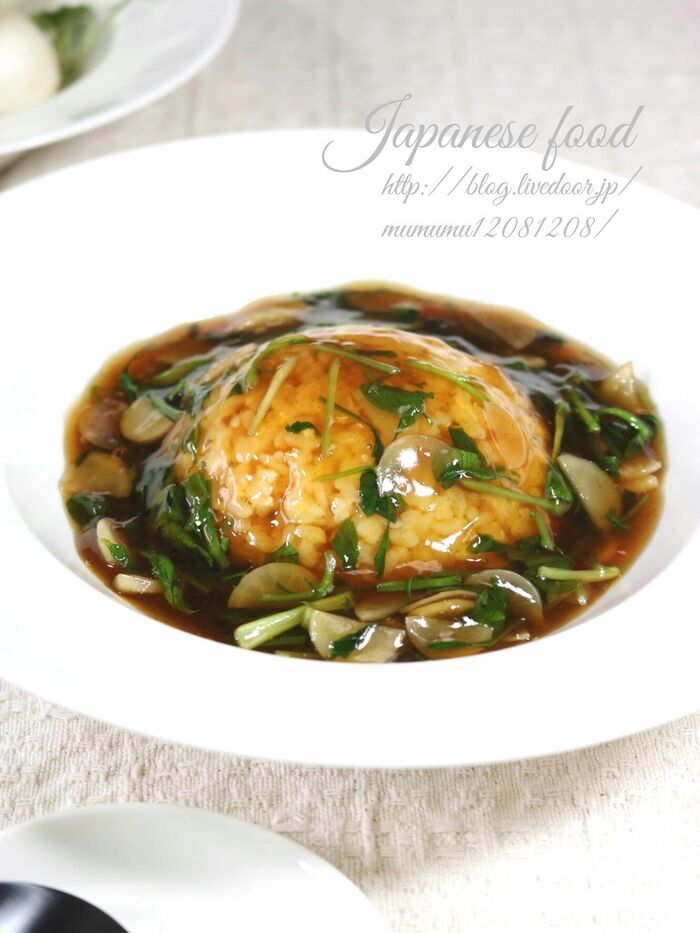 七草和風餡かけチャーハン