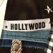 手ぬぐいの切れ端をワッペンに!