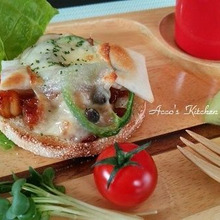 スライス切り餅 de ♡照りチキモッチーズマフィン♡