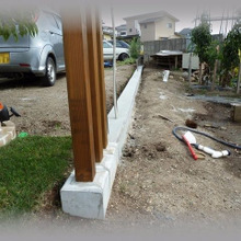 【ステップ6】塗り壁フェンスDIY!基礎造りその⑤型枠ばらし