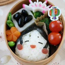節分キャラ弁の作り方*福は内!お多福さんの簡単おにぎり