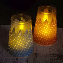 100均で欲張り2way♪富士山キャンドル&グラスの作り方