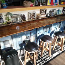 カラーボックスとカーテンでカウンターDIY