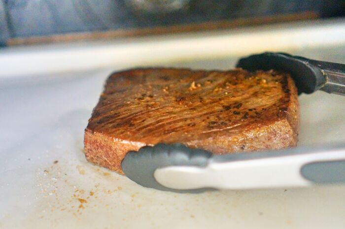 ④オーブンから取り出したら余熱をとって冷蔵庫へ