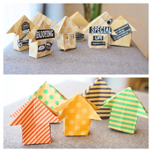 折り紙1枚で♪ラッピングにも使える!簡単!立体ハウスオーナメント♪