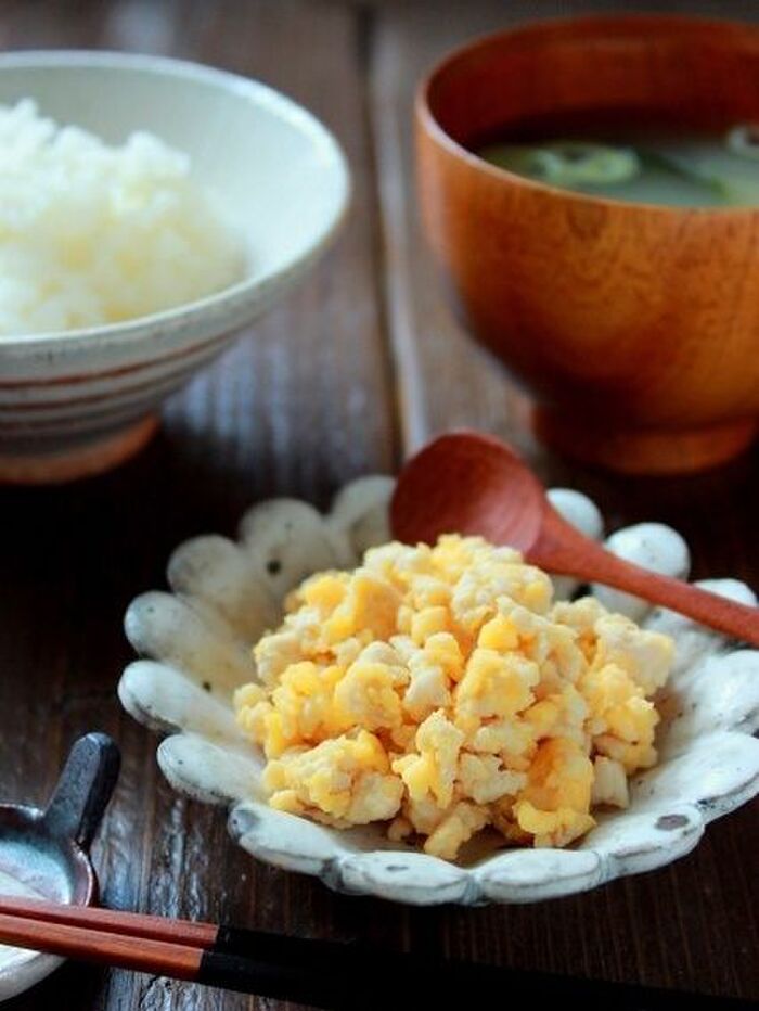 冷えても時間が経ってもしっとり!!鶏たまそぼろ