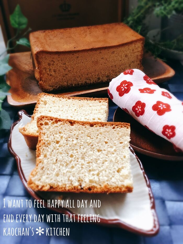15cmスクエア型で*ふんわり*しっとりカステラ