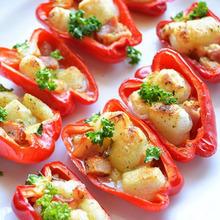 10分★やきもち焼きなピーマン★詰めて焼くだけ