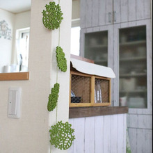 100均フェルトコースターで!簡単☆春色ガーランド