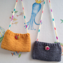 【リメイク】子供とお揃い毛糸のポシェット♪