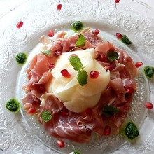 おしゃれな一皿!カブと生ハムのミント風味マリネ