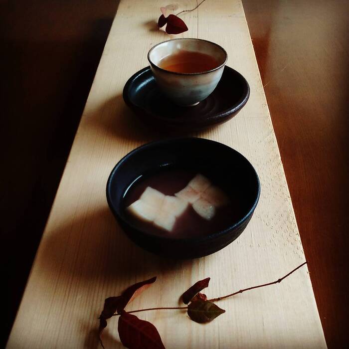 切り餅を焼いたら一工夫!カフェ風の仕上がりに♪