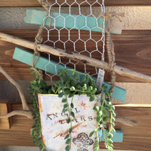 リメ缶第2弾!端材をくっつけて、壁掛けリメ缶