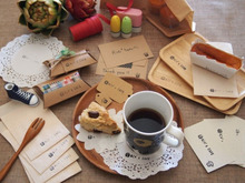 『シヤチハタもちものスタンプ』をカフェ風に使ってみました♪