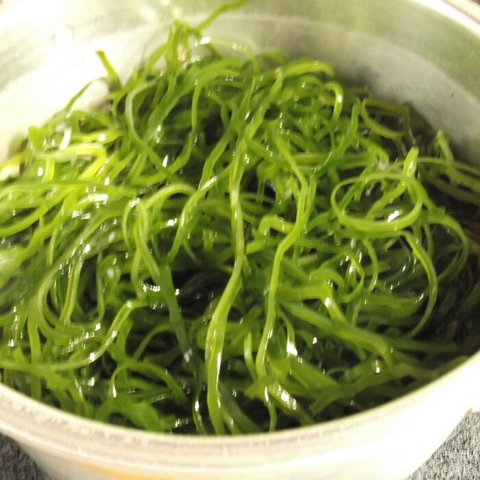 最初、切り昆布はのせるだけ