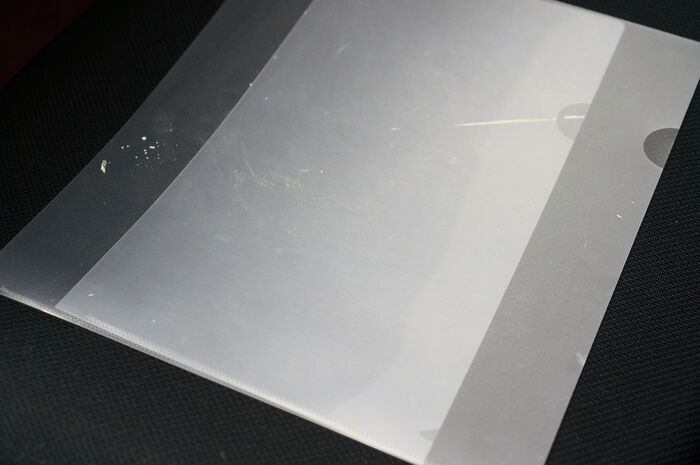 クリアファイルを切り分ける分ける