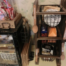 100均すのこDIY!解体不要でプチ収納ラック!