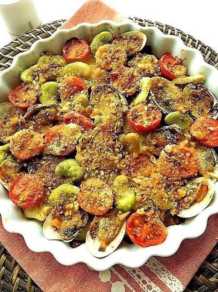 簡単!おいしい!あさりの香草パン粉焼き