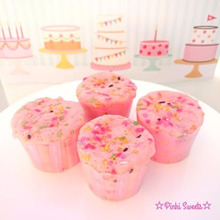 ダイソー製菓材料・用品で!ピンク♡チョコ蒸しパン