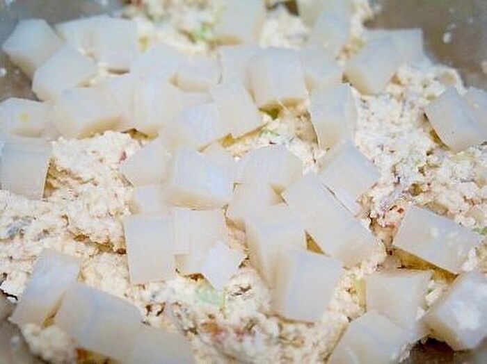 お餅を入れる。