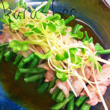 レンジで5分!カロリーオフ♡豚バラのインゲン巻き