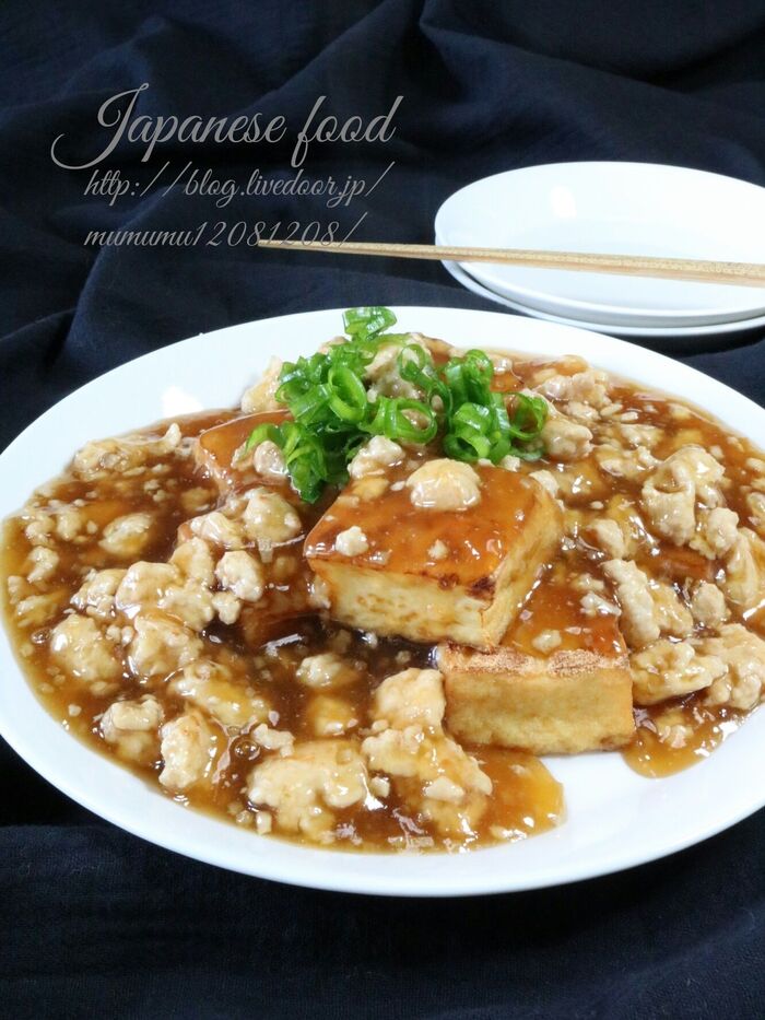 生姜でぽかぽか!絹揚げの肉あんかけ