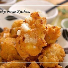 モチモチお餅入り*ジャコとネギの『まさご揚げ』♪