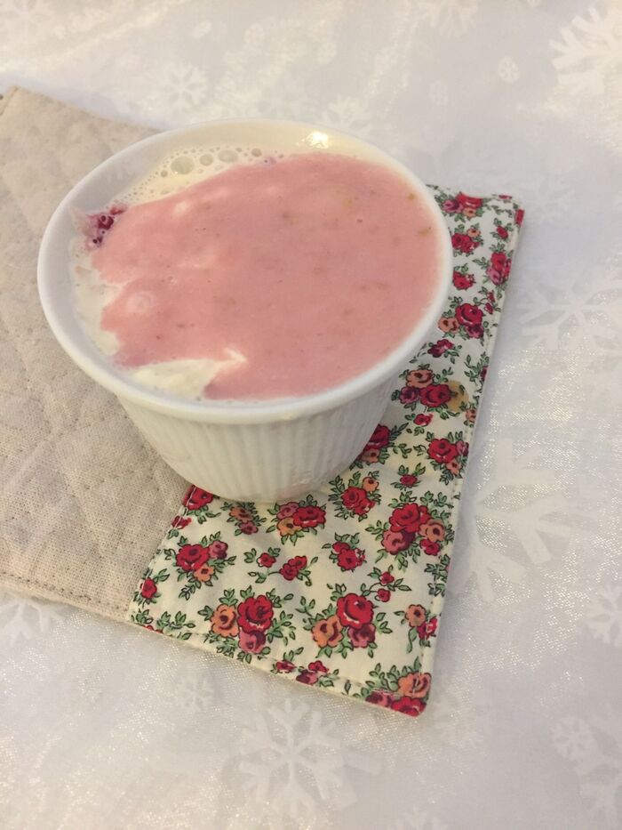 イチゴ×スーパーバニラカップ ある方法で一流の味に♡