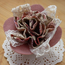 エコキャップで簡単!ナチュラル系コサージュ