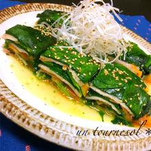 風邪対策に♪簡単すぎる!ほうれん草ミルフィーユ